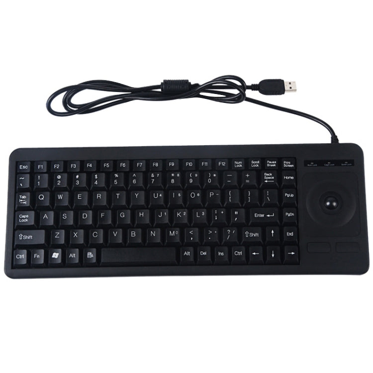 อินเตอร์เฟซ DS-8900 USB ป้องกันน้ำกระเซ็นเลเซอร์แกะสลักตัวละครแป้นพิมพ์แทร็กบอลแบบมีสายชิ้นเดียวความยาว: 1.5 ม., DS-8900 USB