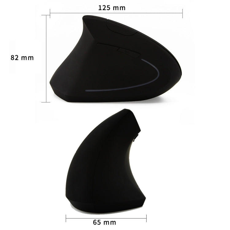 CM0093 เวอร์ชันชาร์จใหม่ได้ 2.4GHz เมาส์ออปติคัลไร้สายสามปุ่มเมาส์แนวตั้งสำหรับมือซ้ายความละเอียด: 1000DPI / 1200DPI / 1600DPI, Rechargeable Version