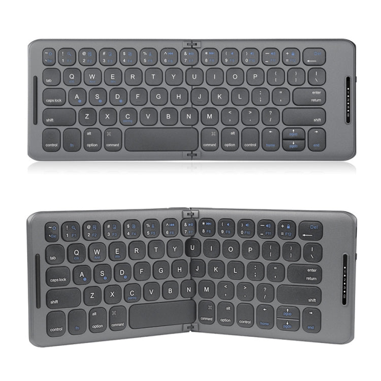 B088 คีย์บอร์ดไร้สาย Bluetooth สามช่องแบบพับได้อเนกประสงค์ขนาดเล็ก, B088