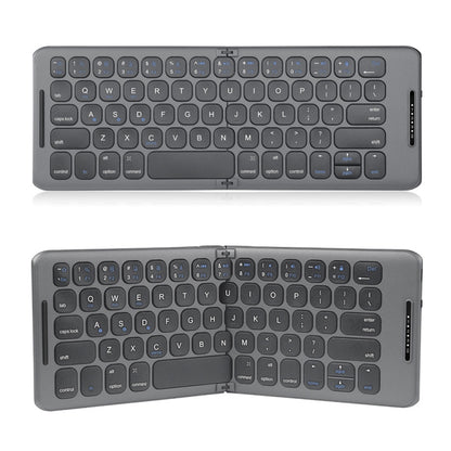 B088 คีย์บอร์ดไร้สาย Bluetooth สามช่องแบบพับได้อเนกประสงค์ขนาดเล็ก, B088