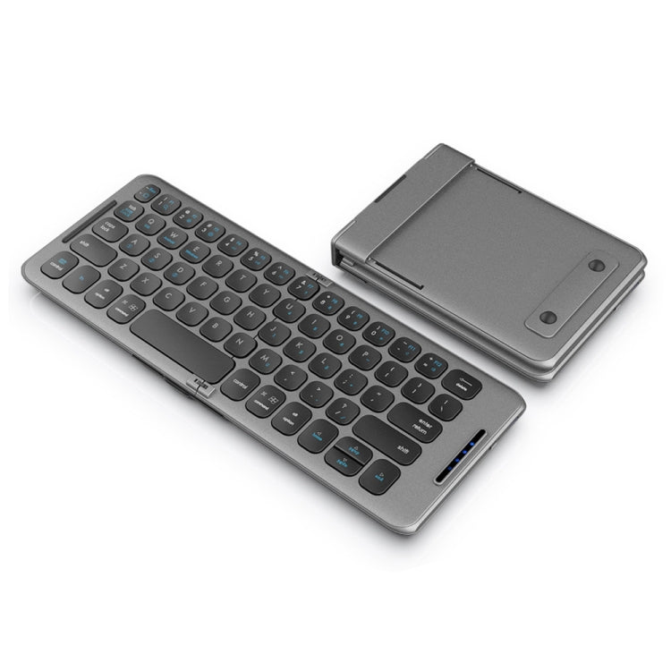 B088 คีย์บอร์ดไร้สาย Bluetooth สามช่องแบบพับได้อเนกประสงค์ขนาดเล็ก, B088