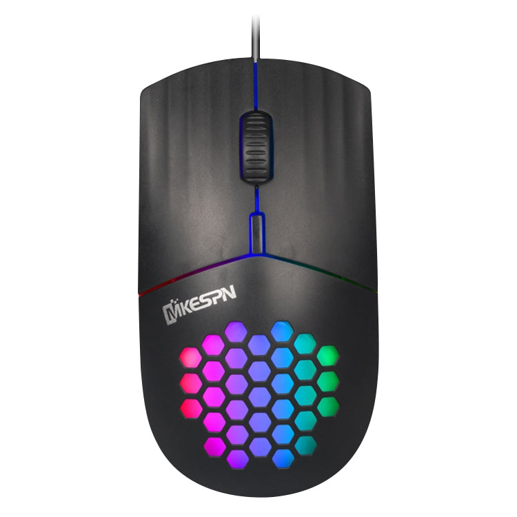 MKESPN SXS-838 อินเทอร์เฟซ Type-C RGB Hollow Wired Mouse, Type-C