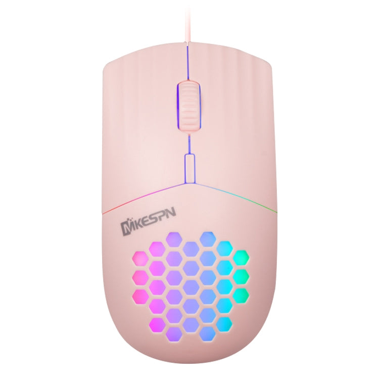 MKESPN SXS-838 อินเทอร์เฟซ Type-C RGB Hollow Wired Mouse, Type-C