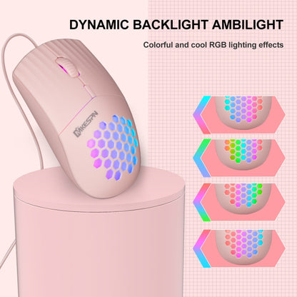 MKESPN SXS-838 อินเทอร์เฟซ Type-C RGB Hollow Wired Mouse, Type-C