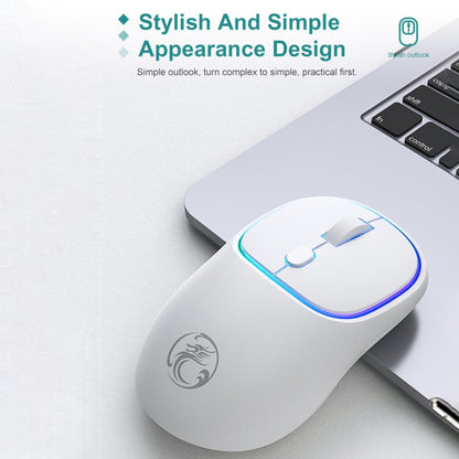 iMICE W-618 แบบชาร์จไฟได้ 4 ปุ่ม 1600 DPI 2.4GHz เงียบ เมาส์ไร้สายสำหรับคอมพิวเตอร์พีซีแล็ปท็อป, W-618 2.4GHz