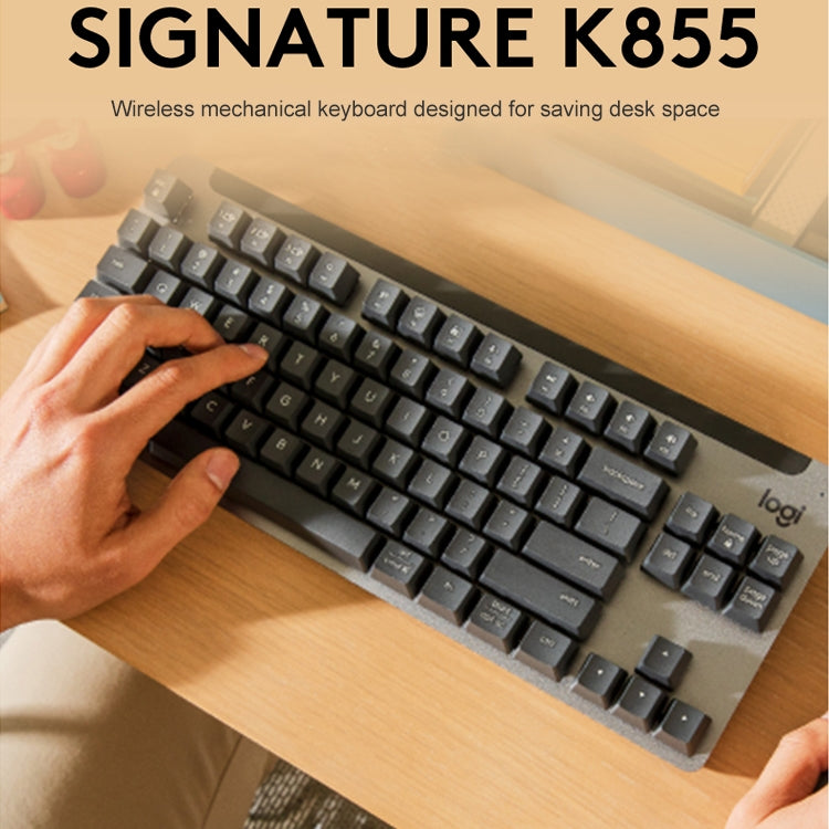 Logitech K855 คีย์บอร์ดไร้สาย Bluetooth Dual Mode Silent