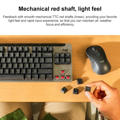 Logitech K855 คีย์บอร์ดไร้สาย Bluetooth Dual Mode Silent