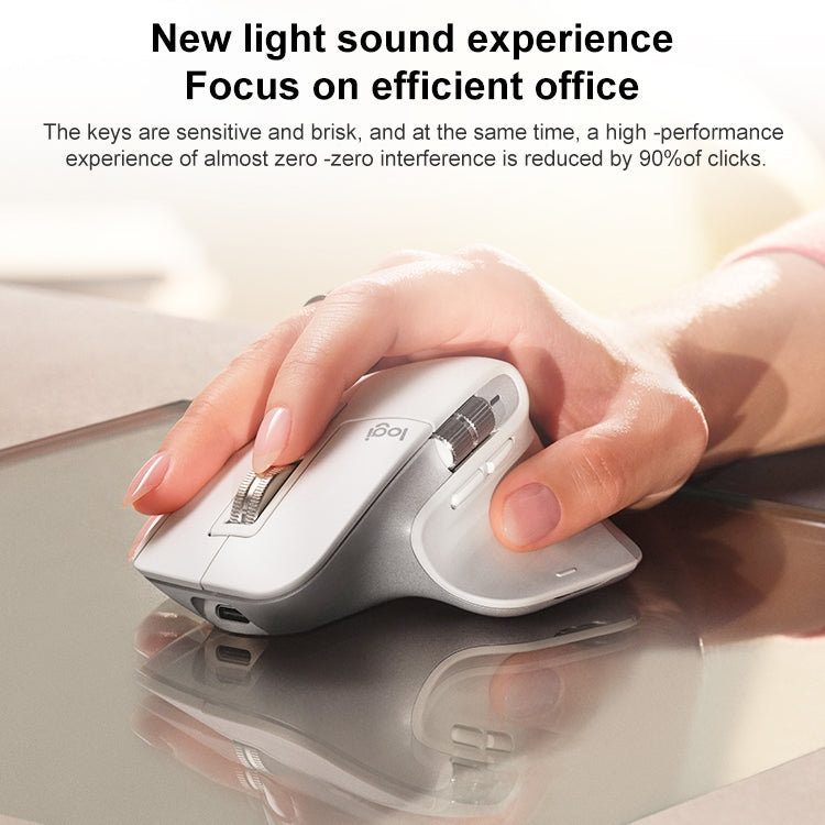Logitech MX Master 3s 8000DPI 2.4GHz เมาส์ Bluetooth ไร้สายตามหลักสรีรศาสตร์