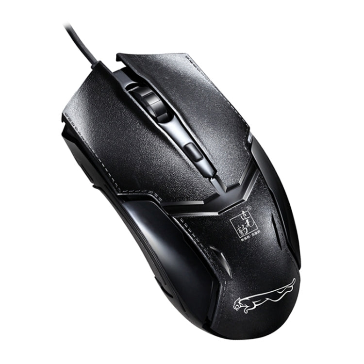 Chasing Leopard 179 USB 1600DPI เมาส์เล่นเกมแบบมีสายปรับความเร็วได้สามระดับความยาว: 1.3 ม, 179