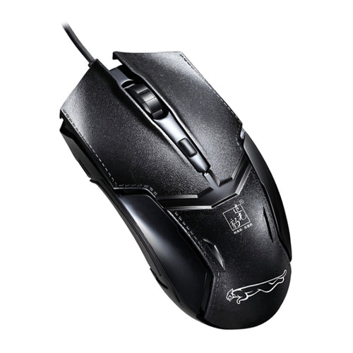 Chasing Leopard 179 USB 1600DPI เมาส์เล่นเกมแบบมีสายปรับความเร็วได้สามระดับความยาว: 1.3 ม, 179