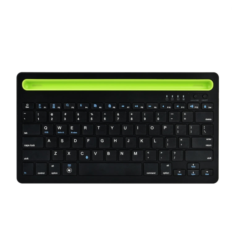 B908 คีย์บอร์ดไร้สาย Bluetooth 78 คีย์บางเฉียบพร้อมที่วางโทรศัพท์มือถือเว้า