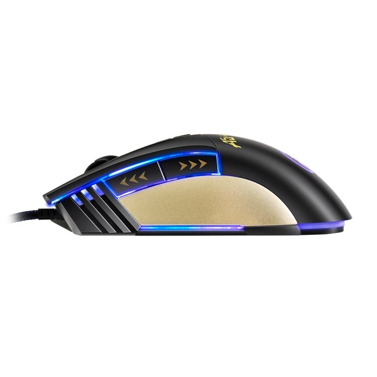 Apedra iMICE A5 เมาส์สำหรับเล่นเกมความแม่นยำสูง LED สี่สีควบคุมแสง USB 7 ปุ่ม 3200 DPI เมาส์สำหรับเล่นเกมแบบมีสายสำหรับคอมพิวเตอร์พีซีแล็ปท็อป, iMICE A5