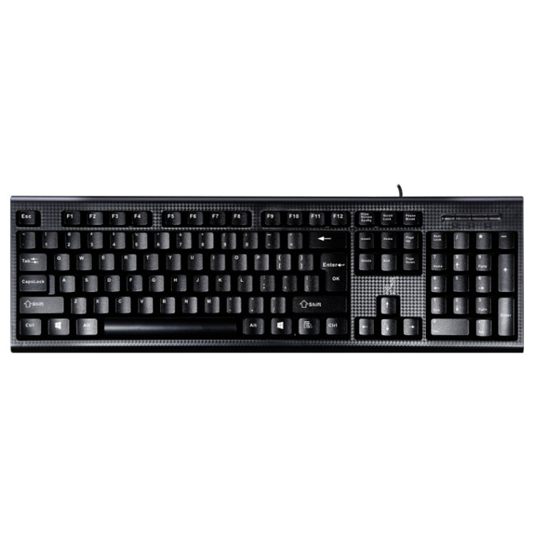 ZGB Q9 104 คีย์ USB Wired Grid Texture คีย์บอร์ดสำนักงานเล่นเกมทั่วไป