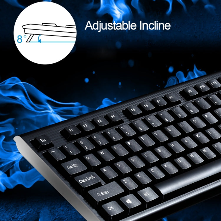 ZGB Q9 104 คีย์ USB Wired Grid Texture คีย์บอร์ดสำนักงานเล่นเกมทั่วไป