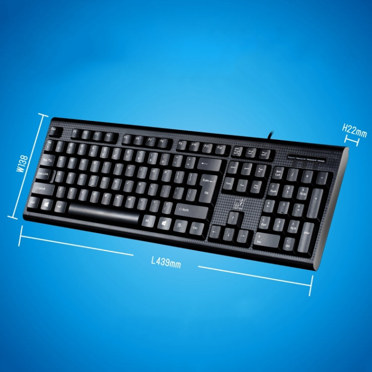 ZGB Q9 104 คีย์ USB Wired Grid Texture คีย์บอร์ดสำนักงานเล่นเกมทั่วไป