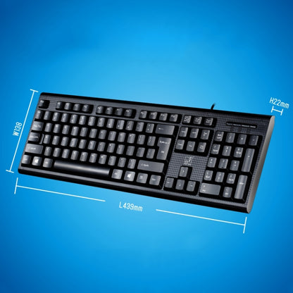 ZGB Q9 104 คีย์ USB Wired Grid Texture คีย์บอร์ดสำนักงานเล่นเกมทั่วไป