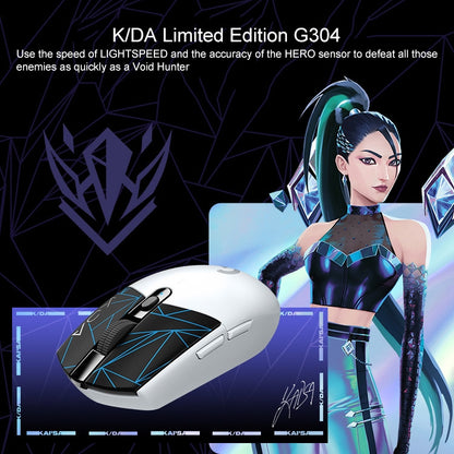 เมาส์เล่นเกมไร้สาย Logitech K/DA G304 LIGHTSPEED