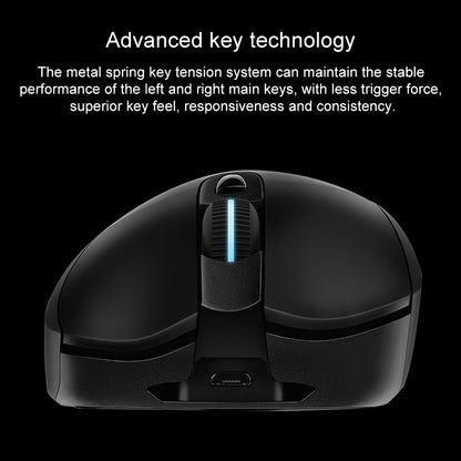 Logitech G703 LIGHTSPEED 16000 DPI 6 ปุ่มตั้งโปรแกรมได้เซ็นเซอร์ HERO 16K RGB Backlight Wireless Optical Gaming Mouse