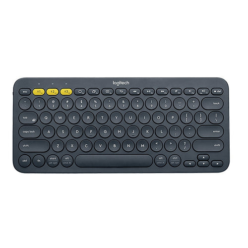 คีย์บอร์ด Bluetooth ไร้สายแบบพกพาหลายอุปกรณ์ Logitech K380, K380