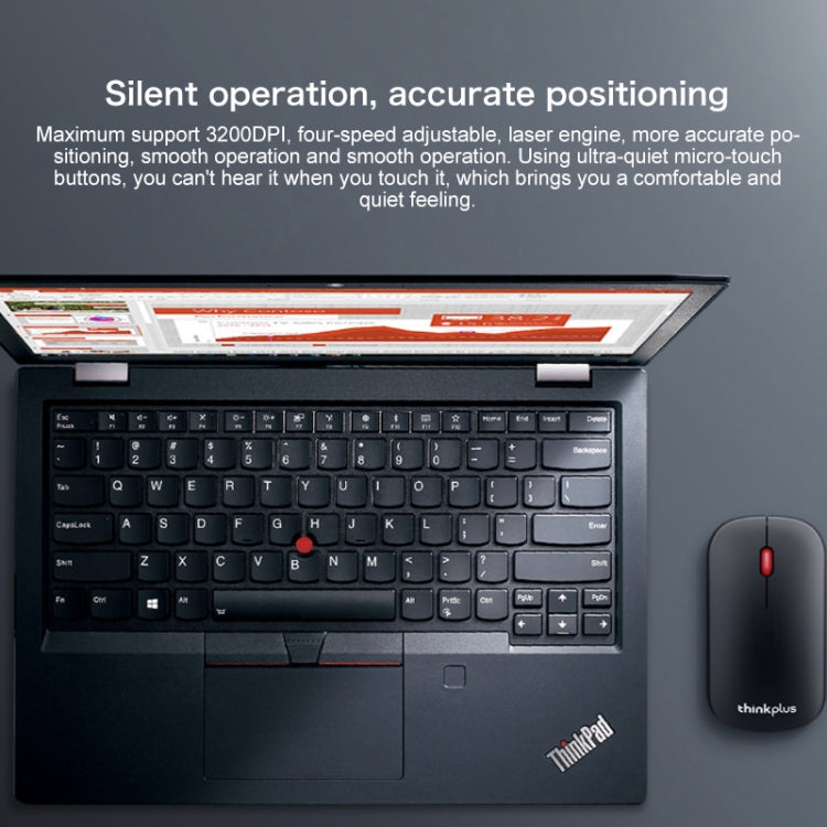 Lenovo thinkplus เมาส์บลูทูธไร้สายแบบพกพาสไตล์ธุรกิจ, Business Mouse