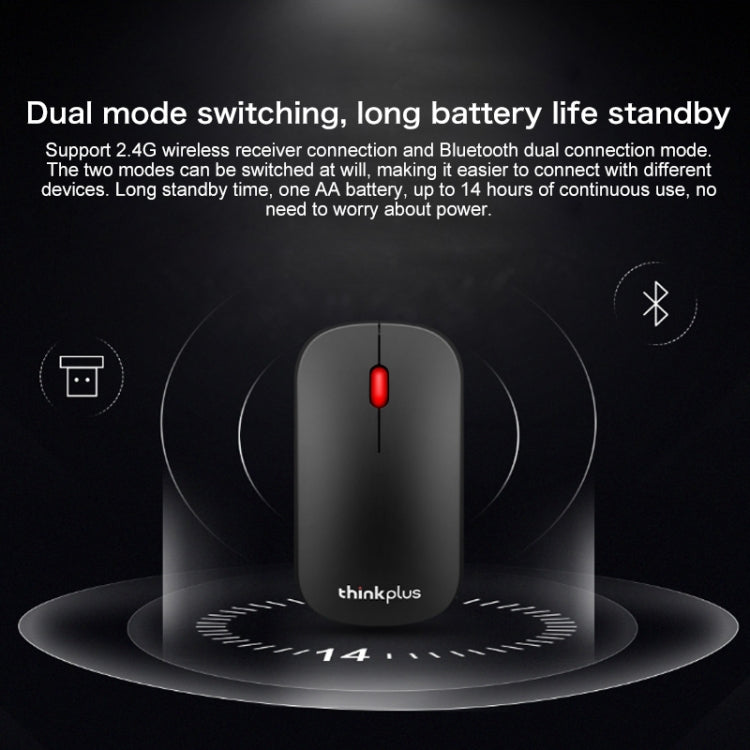 Lenovo thinkplus เมาส์บลูทูธไร้สายแบบพกพาสไตล์ธุรกิจ, Business Mouse