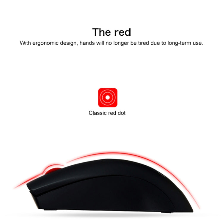 Lenovo M120 Pro Fashion Office เมาส์ไร้สาย Red Dot, M120 Pro Wireless Mouse