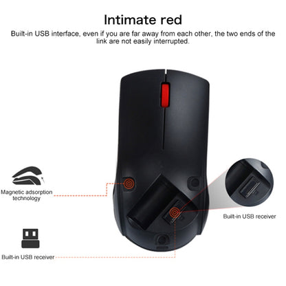 Lenovo M120 Pro Fashion Office เมาส์ไร้สาย Red Dot, M120 Pro Wireless Mouse