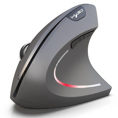 HXSJ T29 บลูทูธ 3.0 ไร้สายบลูทูธ 6 ปุ่ม 2400 DPI Ergonomics Optical เมาส์แนวตั้ง, 6 Buttons T29 Grey