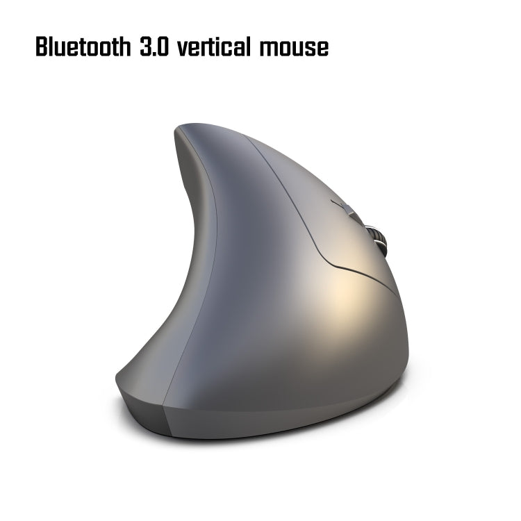 HXSJ T29 บลูทูธ 3.0 ไร้สายบลูทูธ 6 ปุ่ม 2400 DPI Ergonomics Optical เมาส์แนวตั้ง, 6 Buttons T29 Grey