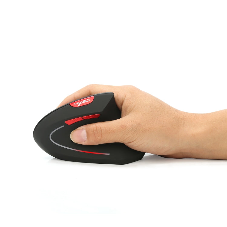 HXSJ T29 บลูทูธ 3.0 ไร้สายบลูทูธ 6 ปุ่ม 2400 DPI Ergonomics Optical เมาส์แนวตั้ง, 6 Buttons T29 Grey