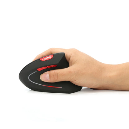 HXSJ T29 บลูทูธ 3.0 ไร้สายบลูทูธ 6 ปุ่ม 2400 DPI Ergonomics Optical เมาส์แนวตั้ง, 6 Buttons T29 Grey