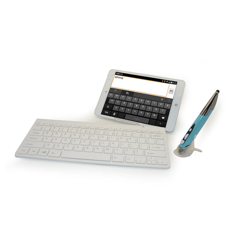 KM-909 แป้นพิมพ์มัลติมีเดียไร้สาย 2.4GHz + เมาส์ปากกาออปติคอลไร้สายพร้อมตัวรับสัญญาณ USB สำหรับแล็ปท็อปคอมพิวเตอร์พีซีการจัดส่งสีของเมาส์ปากกาสุ่ม, KM-909 Keyboard + Pen Mouse (White), KM-909 Keyboard + Pen Mouse (Black)