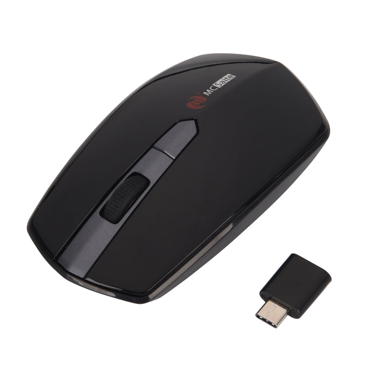 MCSaite MC-369AG USB-C / Type-C 1600DPI เมาส์ออปติคอลไร้สาย 4 ปุ่มปรับความเร็วได้สามปุ่ม