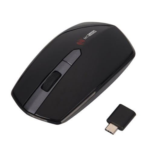 MCSaite MC-369AG USB-C / Type-C 1600DPI เมาส์ออปติคอลไร้สาย 4 ปุ่มปรับความเร็วได้สามปุ่ม