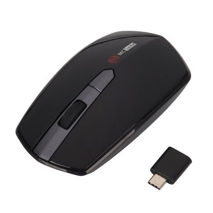 MCSaite MC-369AG USB-C / Type-C 1600DPI เมาส์ออปติคอลไร้สาย 4 ปุ่มปรับความเร็วได้สามปุ่ม
