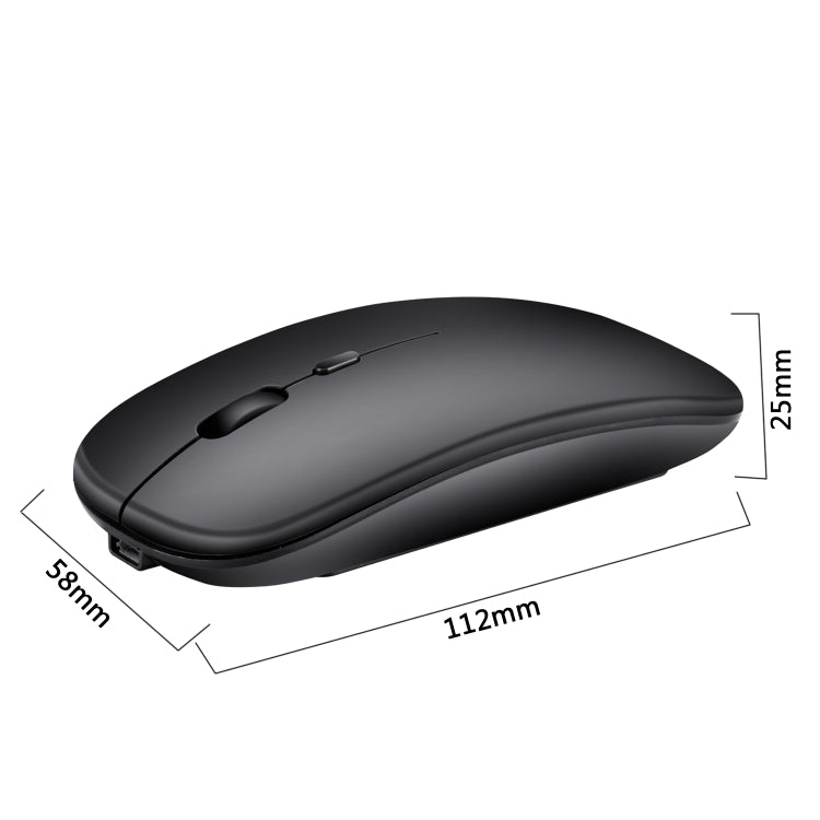 HXSJ M80 2.4GHz Wireless 1600DPI ปรับความเร็วได้สามระดับ เม้าส์ ปิดเสียงแสง, Black, Grey, Gold, Rose Gold, Silver, White