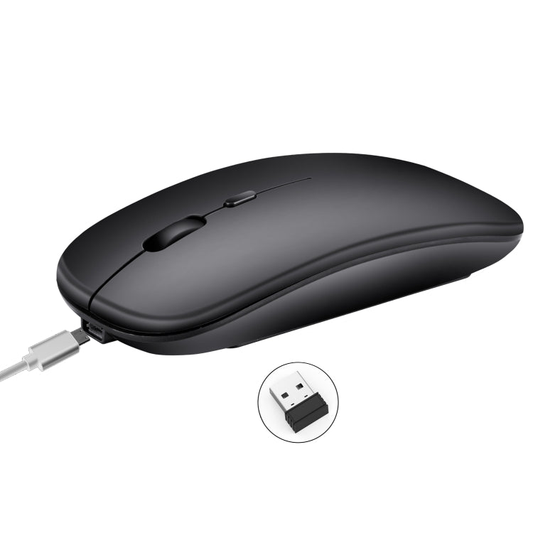 HXSJ M80 2.4GHz Wireless 1600DPI ปรับความเร็วได้สามระดับ เม้าส์ ปิดเสียงแสง, Black, Grey, Gold, Rose Gold, Silver, White