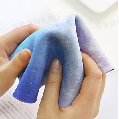 แผ่นรองเมาส์ทรงกลมลายปรอทสีรุ้ง เส้นผ่านศูนย์กลาง 22ซม, Rainbow Color Mercury
