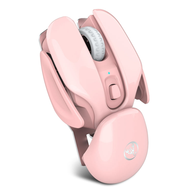 HXSJ T37 2.4GHz 1600dpi เมาส์ปิดเสียงไร้สายแบบปรับได้ 3 โหมด, T37 Pink