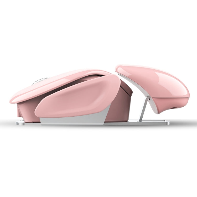 HXSJ T37 2.4GHz 1600dpi เมาส์ปิดเสียงไร้สายแบบปรับได้ 3 โหมด, T37 Pink