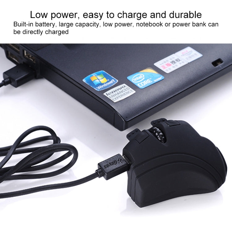 GM306DM Bluetooth + 2.4GHz Dual-mode Lazy Finger Ring Mouse เมาส์ไร้สายแบบชาร์จไฟได้