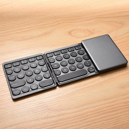 GK408 คีย์บอร์ดไร้สาย Bluetooth แบบชาร์จสามพับพร้อมทัชแพด รองรับ Android / IOS / Windows