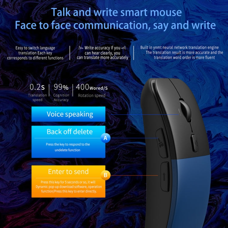 Boeleo BM01 เมาส์ไร้สายแปลภาษาด้วยเสียงอัจฉริยะ