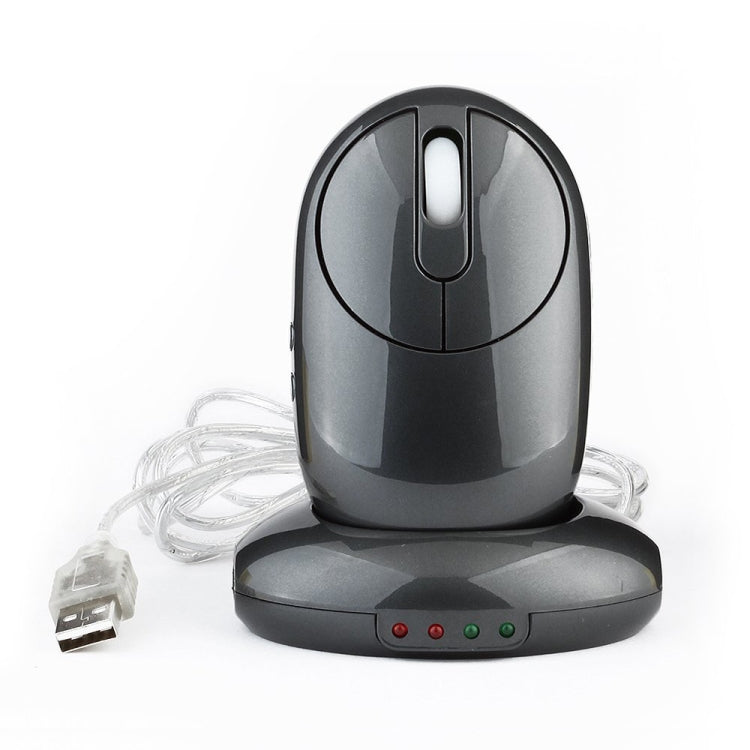 MZ-012 2.4G 1200 DPI เมาส์ออปติคอลแบบชาร์จไร้สายพร้อมฮับ USB 3 พอร์ต / แท่นชาร์จ