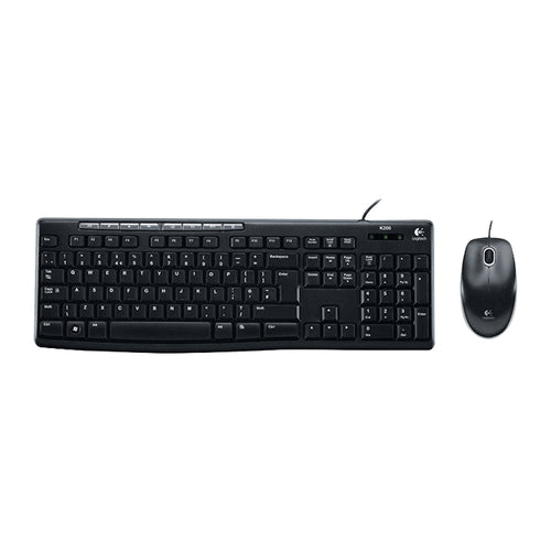 ชุดเมาส์คีย์บอร์ดแบบมีสาย Logitech MK200