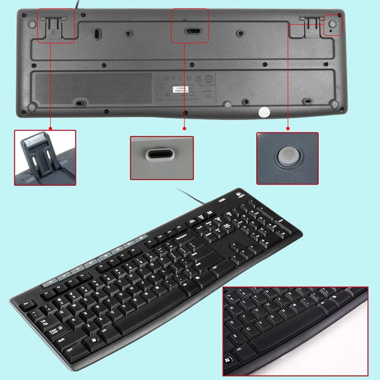 ชุดเมาส์คีย์บอร์ดแบบมีสาย Logitech MK200
