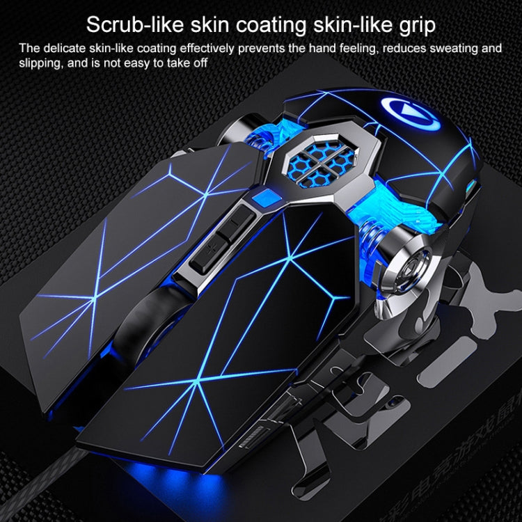 YINDIAO 3200DPI 4 โหมดปรับ 7 ปุ่ม RGB Light Wired Gaming เมาส์กล, สไตล์: เวอร์ชันเสียง, Style: Audio Version