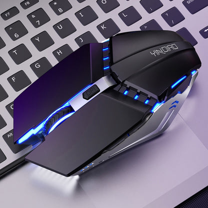 YINDIAO 6 Keys Gaming Office USB เมาส์แบบมีสายแบบกลไก, Mouse(Black)