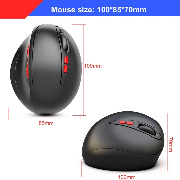 HXSJ T33 2.4GHz เมาส์โน้ตบุ๊คไร้สายตามหลักสรีรศาสตร์