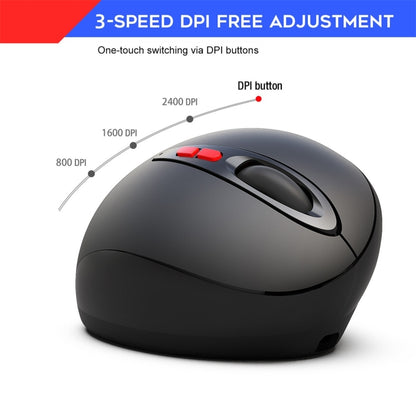 HXSJ T33 2.4GHz เมาส์โน้ตบุ๊คไร้สายตามหลักสรีรศาสตร์